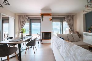 A seating area at Villa Athina