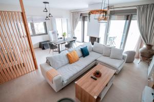 A seating area at Villa Athina