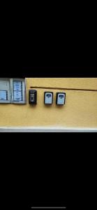 a row of four pictures on a wall at AFFITTACAMERE VIA DEI MILLE in La Spezia