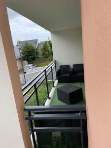 Balkón alebo terasa v ubytovaní appartement vacances en copropriété avec parking