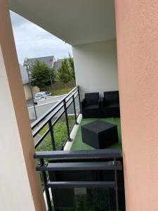 Balkón alebo terasa v ubytovaní appartement vacances en copropriété avec parking