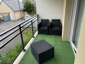 Posedenie v ubytovaní appartement vacances en copropriété avec parking
