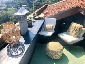 A balcony or terrace at La Mansarda di San Lorenzo