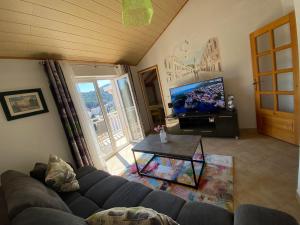 TV a/nebo společenská místnost v ubytování Apartment Sandra FREE PRIVATE PARKING