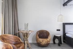 Area soggiorno di Myconian Utopia Relais & Chateaux