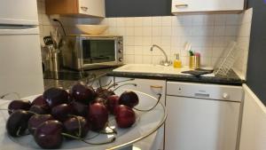Kuchyňa alebo kuchynka v ubytovaní Centre d'Aix - charmant appartement 1 chambre Pythagore avec parking