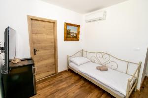 Postel nebo postele na pokoji v ubytování Vila Eva Lesce - Bled