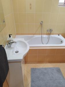 Kúpeľňa v ubytovaní Ubytování v Žimrovicích