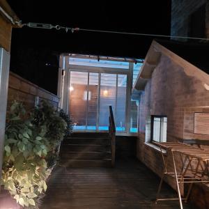 Patio nebo venkovní prostory v ubytování וילה שחר בגולן
