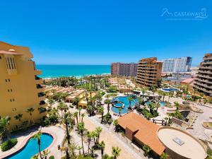 an aerial view of the resort and the ocean at Bella Sirena Rocky Point by Castaways in Puerto Peñasco