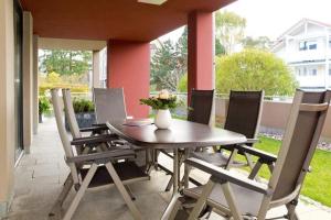 Ein Balkon oder eine Terrasse in der Unterkunft Quartier 47, App. 07