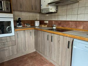 Kuchyň nebo kuchyňský kout v ubytování Apartamento el Remiendu Pegau