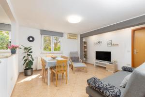 Et opholdsområde på Apartment Dragonja