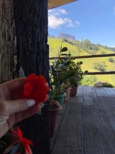 Nespecifikovaný výhled na hory nebo výhled na hory při pohledu z aparthotelu