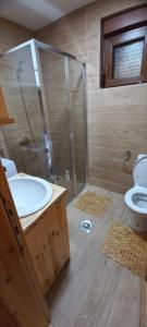 Koupelna v ubytování Chalet Čilac
