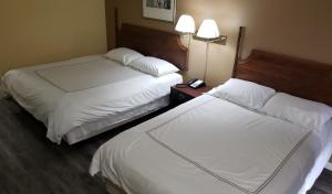 West Texas Inn & Suites Midland tesisinde bir odada yatak veya yataklar