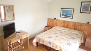 TV a/nebo společenská místnost v ubytování Albergo Le Rose