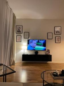  Il comprend un salon doté d'une télévision murale à écran plat. dans l'établissement Tadea Apartment Zagreb, à Zagreb