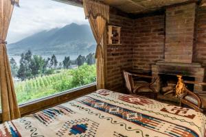 Uma vista da montanha tirada do apartamento 