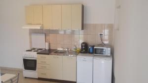 Kuchyň nebo kuchyňský kout v ubytování Apartment Gevera