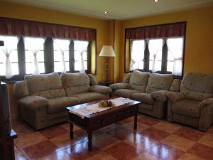 Posezení v ubytování Vivienda Sampedri