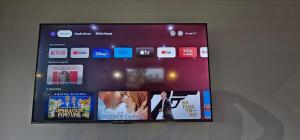 Μια τηλεόραση ή/και κέντρο ψυχαγωγίας στο Spacieux et charmant Appartement Heremata - Arue - Tahiti