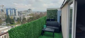 Balkón nebo terasa v ubytování APARTMAN POZORISTE Penthaus