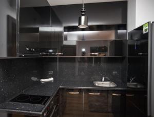 Η κουζίνα ή μικρή κουζίνα στο Capital City Center Apart Residence +161 φωτογραφίες