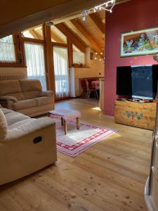 TV a/nebo společenská místnost v ubytování Alpino Charme Apartments