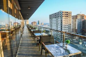 Balkón nebo terasa v ubytování Iris Hotel Baku - Halal Hotel