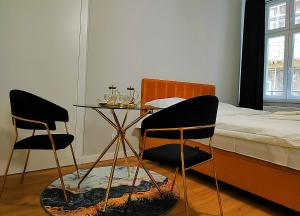 Posteľ alebo postele v izbe v ubytovaní Hugo Star Apartments