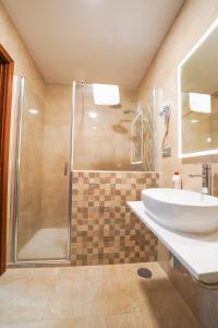 Koupelna v ubytování Hostal Los Mellizos