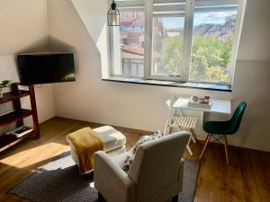 Posezení v ubytování Gladstone suites