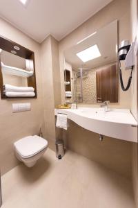 Kylpyhuone majoituspaikassa Hotel Transilvania