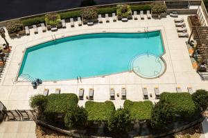 an overhead view of a swimming pool at a hotel at Twelve Downtown, Autograph Collection in Atlanta