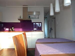 Kuchyň nebo kuchyňský kout v ubytování Ferienwohnung Piontek