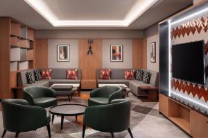 Posezení v ubytování Prague Marriott Hotel