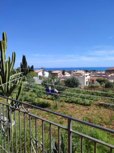 a view from the balcony of a house at Villa in vetro in Castellammare del Golfo
