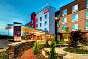 a rendering of a hotel with a building at Fairfield Inn & Suites by Marriott Lansing at Eastwood in Lansing