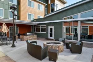A patio or other outdoor area at Residence Inn by Marriott East Lansing