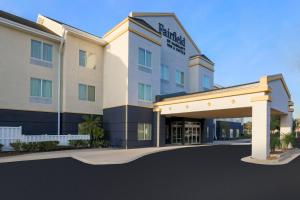 a rendering of the hotel front of the building at Fairfield Inn & Suites Tampa Fairgrounds/Casino in Tampa