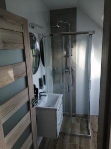 A kitchen or kitchenette at APARTMÁNY PIETRO