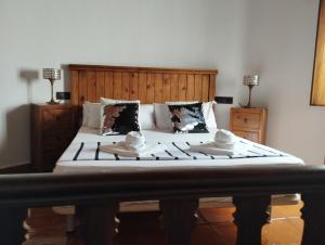 Posteľ alebo postele v izbe v ubytovaní Villa en Ibiza