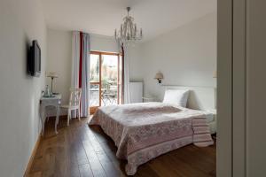 Postel nebo postele na pokoji v ubytování Seebacher Haus