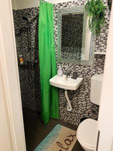 Koupelna v ubytování Apartmani Lučin + 18 fotografií