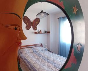 Łóżko lub łóżka w pokoju w obiekcie Bonito apartamento en Marina D'or [1ra línea de playa]
