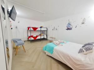 Postel nebo postele na pokoji v ubytování Quartos para viajantes, surfistas, grupos, Boa Energia