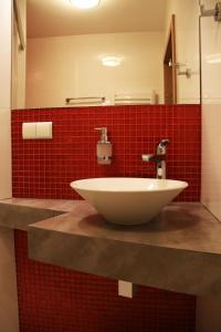 Koupelna v ubytování Hotel Zacisze