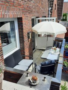 Patio nebo venkovní prostory v ubytování Ferienwohnung Mühlennest