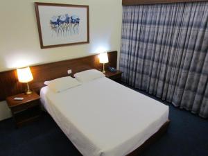 Postel nebo postele na pokoji v ubytování Hotel A.S. Sao Joao da Madeira
